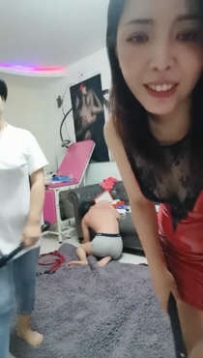 TL9888 灰色女王 狠抽不听话的贱狗