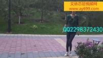 3823 美女教练的休闲玩耍--休闲裤装白凉拖